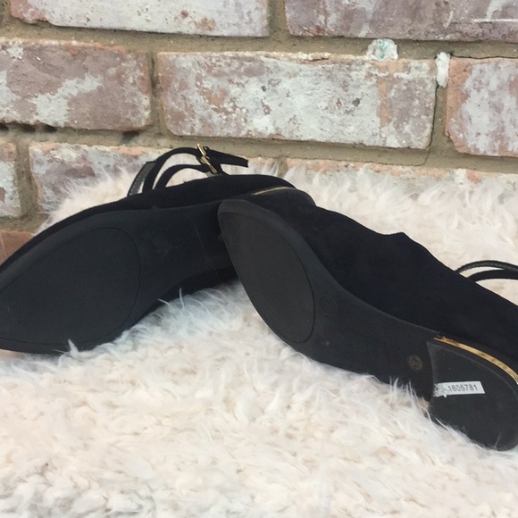 a.n.a Gold Trimmed Black Flats - Picture 6 of 7